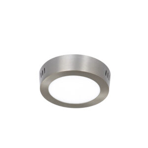 Round 9w Led 6500k Silver Surface Ceiling Panel