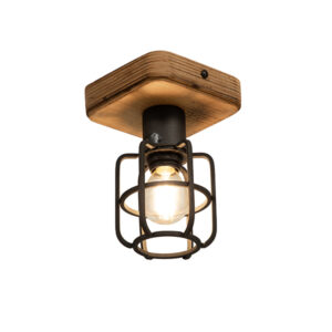 Fabrica 1 Light Black Ceiling Light