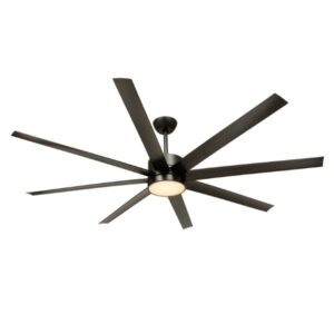 Phantom Led 8 Blade Black Ceiling Fan