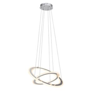 Arista Led 2 Light Chrome Pendant Light