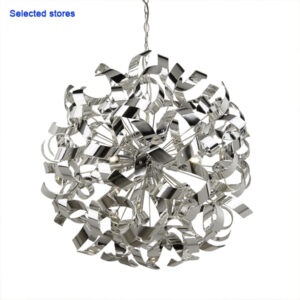 Twirl 6 Light Chrome Pendant Light