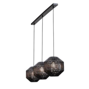 Nosipho 3 Light Black Pendant Light