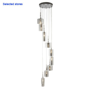 Cahya 9 Light Smokey Pendant Light