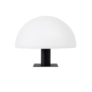 Sphere 400mm Black Outdoor Pedestal Light