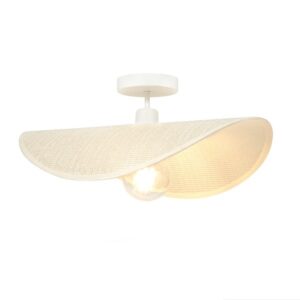 Volare 1 Light White Ceiling Light