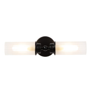 Rex 2 Light Black Wall Light