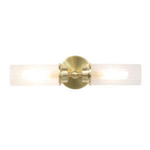 Rex 2 Light Satin Brass Wall Light