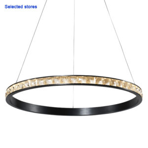 Kristal Led Black Pendant Light