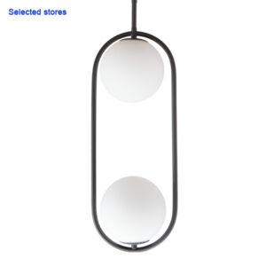 Kroner 2 Light Black Pendant Light