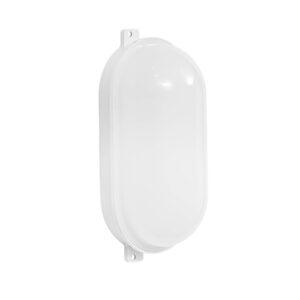 Oval Led White Outdoor Wall Bulkhead Light
