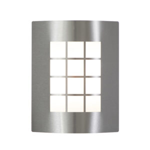 Lebo Satin Chrome Outdoor Wall Light