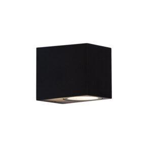 Cuboid 1 Light Black Outdoor Wall Light
