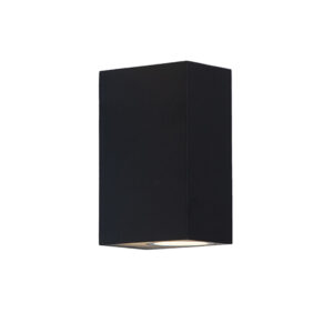 Cuboid 2 Light Black Outdoor Wall Light